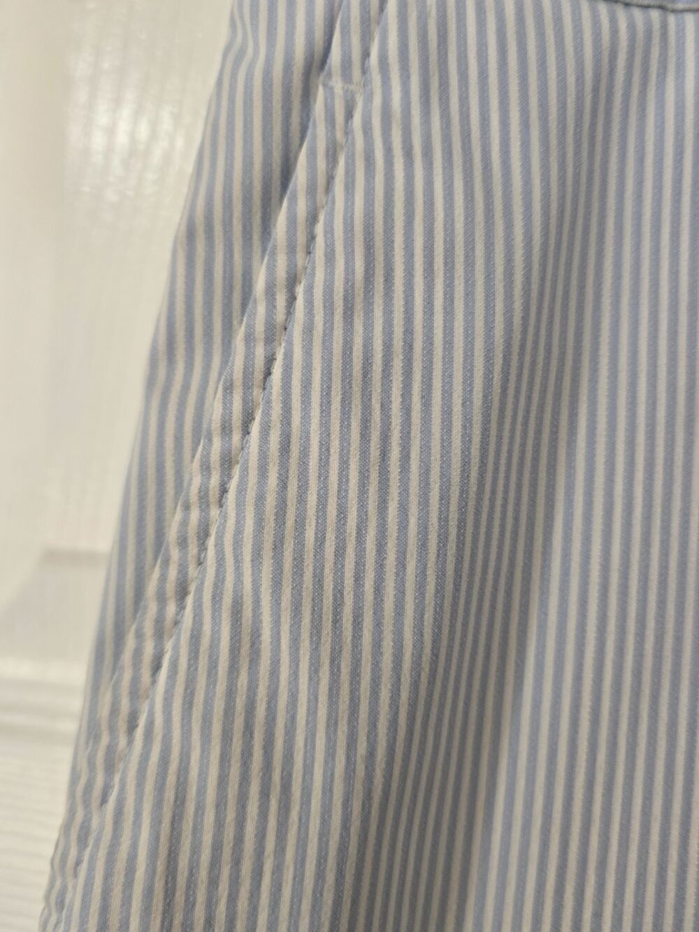 Nike Golf Men's Performance Flat Front Shorts Blue White Striped Logo Size 36 - Picture 4 of 8